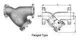 Y-STRAINER BRONZE FLANGED-END, 10KG-10A