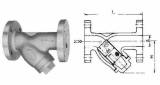 Y-STRAINER CAST-IRON, FLANGED-END 10KG-10A