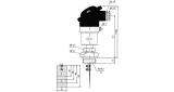 SWITCH LIQUID FLOW PADDLE TYPE, THREAD 1"BSP MALE VH500NI DN25 