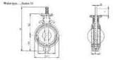 VALVE BUTTERFLY CAST IRON DIN, WAFER TYPE SERIES 50 50MM