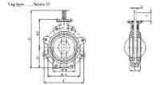 VALVE BUTTERFLY CAST IRON DIN, LUG TYPE SERIES 52 PN6 50MM