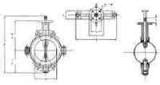 VALVE BUTTERFLY CAST IRON DIN, TEFLON LINED #58 50MM