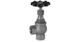 ANGLE VALVE DIN BRONZE SCREWED, #250H 1/4"