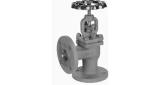 GLOBE VALVE DIN CAST STEEL 399, FLANGED PN16 ANGLE DN 15