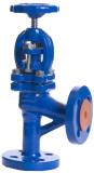 ANGLE VALVE SCREW DOWN CHECK, CAST IRON FLANGED PN16 DN15