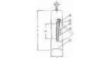 VALVE CHECK CARBON STEEL DIN, WAFER LONG PN16 #4012 50MM