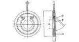 VALVE CHECK SWING BRONZE DIN, WAFER SHORT PN16 #4022 40MM