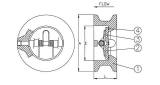 VALVE CHECK DUO CAST IRON DIN, #4101 50MM