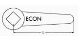 COCK WRENCH DIN MALLEABLE IRON, 15MM