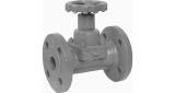 DIAPHRAM VALVE DIN C/IRON PN10, FULL BORE NO LINING #5651 15MM