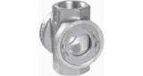 SIGHT GLASS DIN BRASS THREADED, DOUBLE WINDOW #628 1/2"