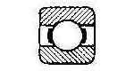 BALL BEARING SINGLE ROW, DEEP GROOVE NO.6000