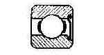 BALL BEARING SINGLE ROW, DEEP GROOVE NO.6000Z