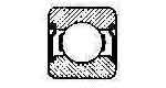 BALL BEARING SINGLE ROW, DEEP GROOVE NO.6300ZZ