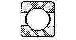 BALL BEARING SINGLE ROW, DEEP GROOVE NO.634