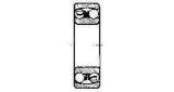 BALL BEARING DOUBLE ROW, DEEP GROOVE NO.2200