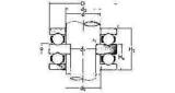 BALL BEARING DOUBLE THRUST, WITH FLAT SEAT NO.52305