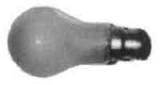 LAMP VS FROSTED B-22, 110-120V 15W