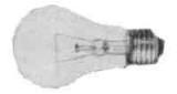 LAMP VS CLEAR E-26, 110-120V 20W