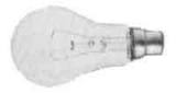 LAMP VS CLEAR B-22, 110-120V 20W