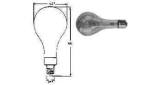 LAMP STANDARD CLEAR E-39, 110-120V 300W