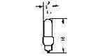 LAMP PILOT MINIATURE S5.5-0, 14V 0.05A 5X16MM