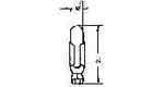 LAMP PILOT MINIATURE NH, 28V 22MA 4.85X21MM
