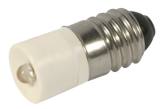 LAMP INDICATOR SINGLE LED E10, 10X24MM 6VOLT RED 