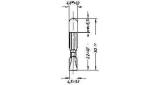 LAMP TELEPHONE INDICATOR T5.5, (30) 24V 20MA 5.5X30MM