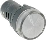 LIGHT PANEL INDICATING LED, 24V AC/DC 20MA FIT:22MM WHITE