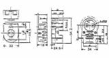 FL-LAMP HOLDER KL238(EX.ZS-22), W/ADJUST PLATE FOR 1LAMP