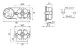 FL-LAMP HOLDER SIDE MOUNTING, ROTOR W/STARTER HOLDER 2A