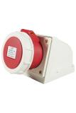 RECEPTACLE CEE AC380V RED 4P, 16AMP 6H IP44