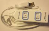 RECEPTACLE 2WAYS USA/JAPANESE, PLUG 2 FLAT PINS W/3MTR CORD 