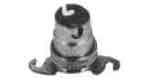 LAMP HOLDER EUROPEAN BRASS, BA-15D WITH 2-MOUNTING LUG