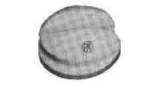 INSULATOR ANTENNA TYPE D, PORCELAIN 75MM DIAM